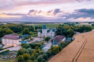 Hôtel château du Rivau - Vue aérienne