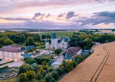 Hôtel château du Rivau - Vue aérienne